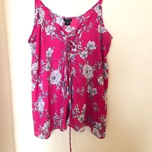 Pink Floral Blouse